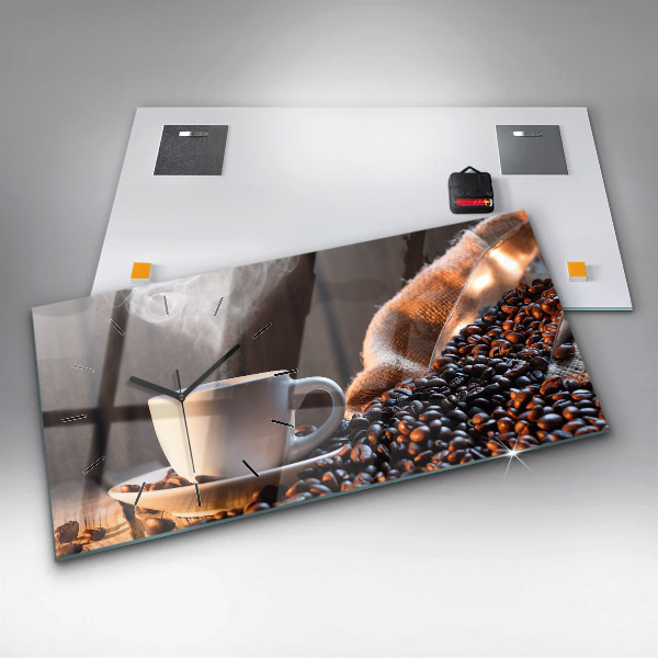 Reloj horizontal Taza de café