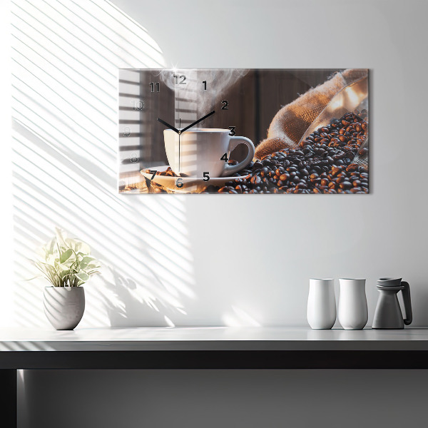 Reloj horizontal Taza de café