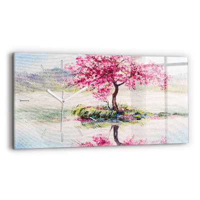 Reloj horizontal Mosaico de un árbol