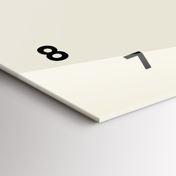 Reloj horizontal Ciervo abstracto