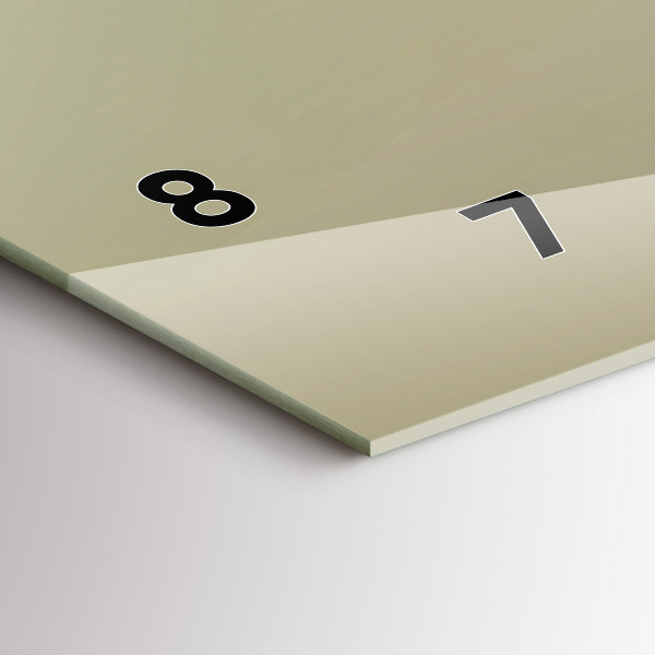 Reloj de cristal horizontal Alce gráfico