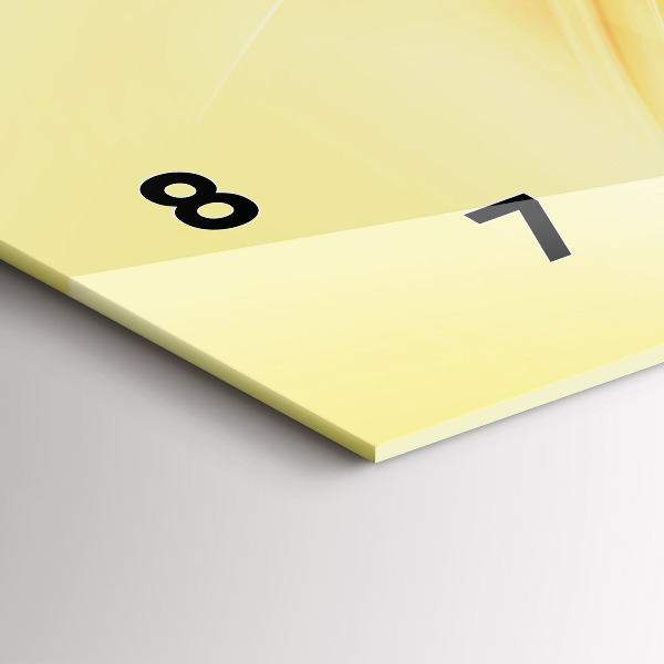 Reloj de cristal horizontal Olas abstractas