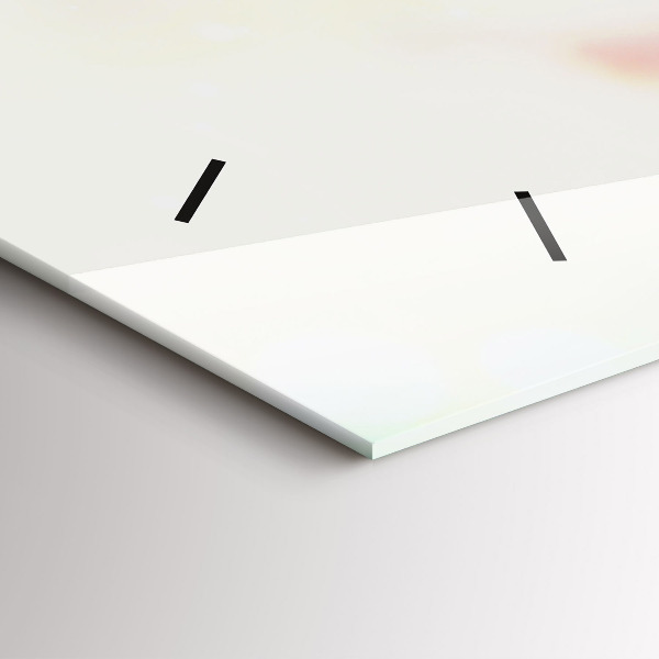 Reloj de cristal horizontal Flores primavera