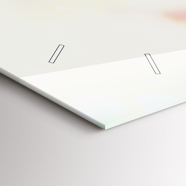 Reloj de cristal horizontal Flores primavera