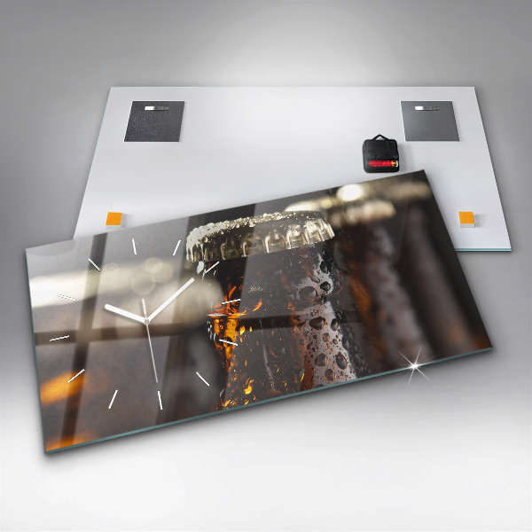 Reloj de cristal horizontal Botellas de cristal