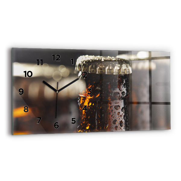 Reloj de cristal horizontal Botellas de cristal