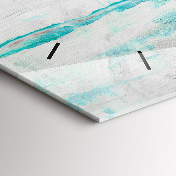 Reloj de cristal horizontal Óleo textura abstracta