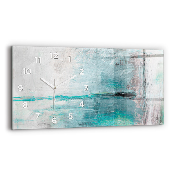 Reloj de cristal horizontal Óleo textura abstracta