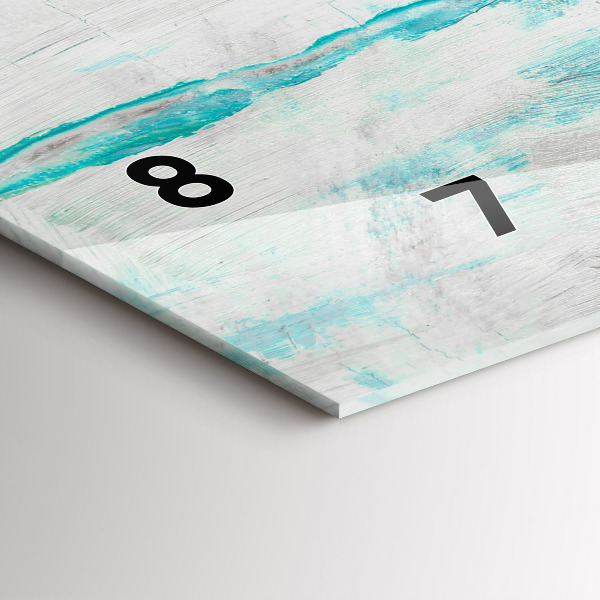 Reloj de cristal horizontal Óleo textura abstracta