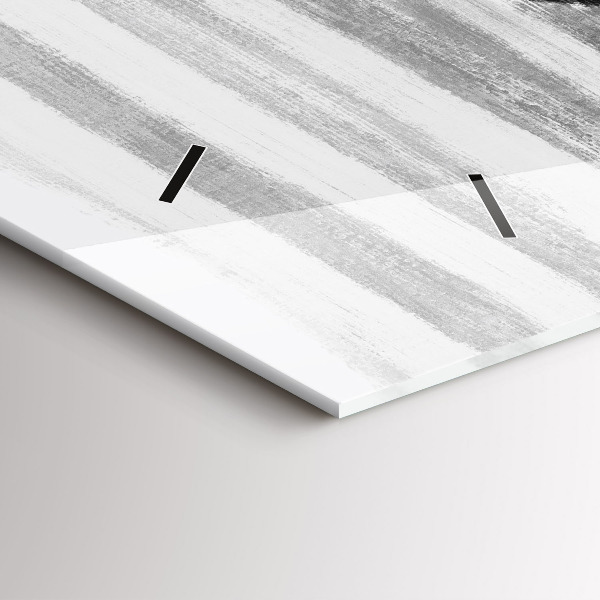 Reloj de cristal horizontal Mujer en blanco y negro