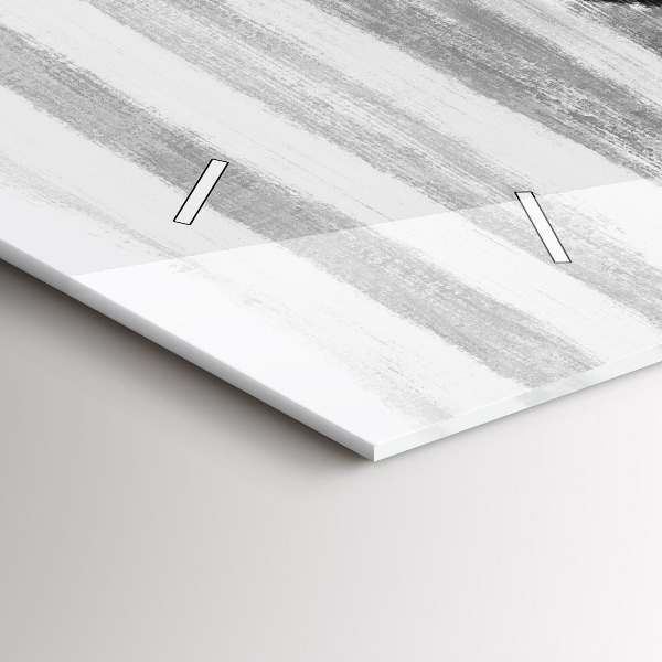 Reloj de cristal horizontal Mujer en blanco y negro