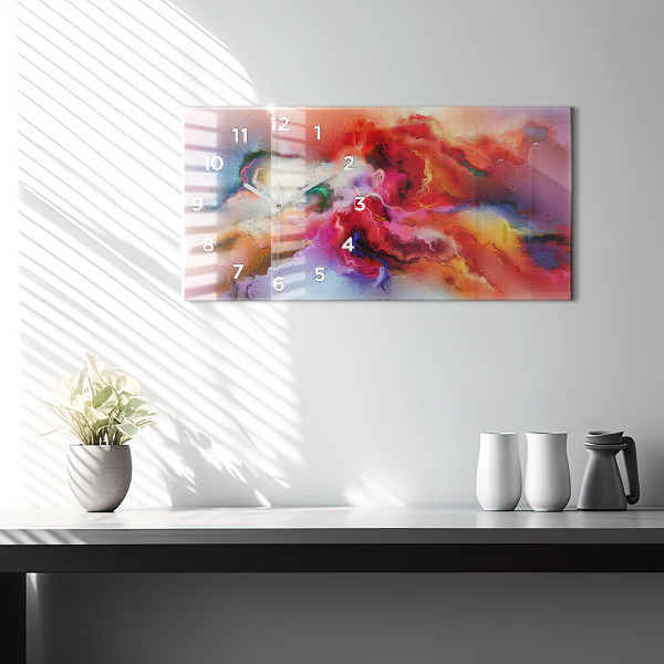 Reloj horizontal Pintura derramada