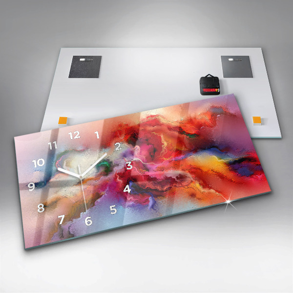 Reloj horizontal Pintura derramada