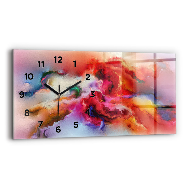 Reloj horizontal Pintura derramada