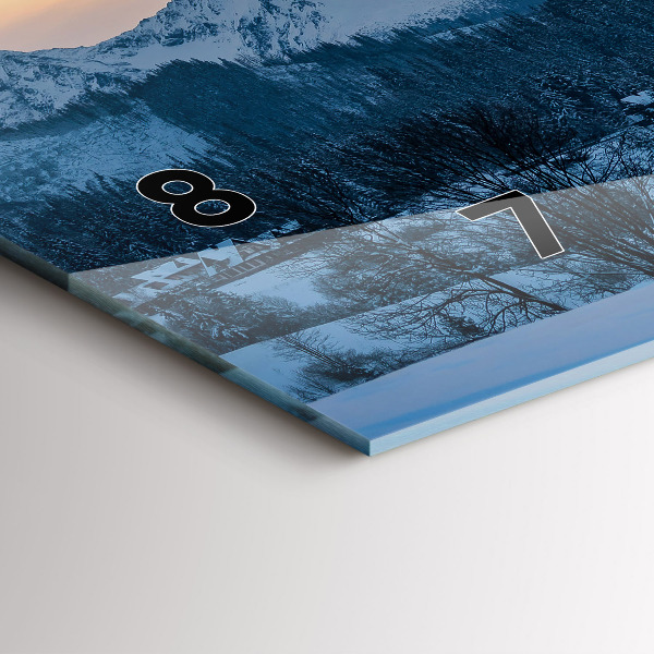 Reloj horizontal Paisaje de montaña