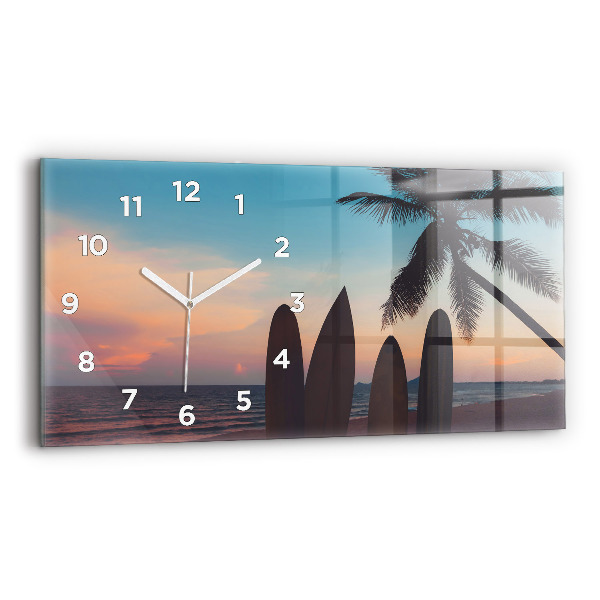 Reloj horizontal Surf en la playa