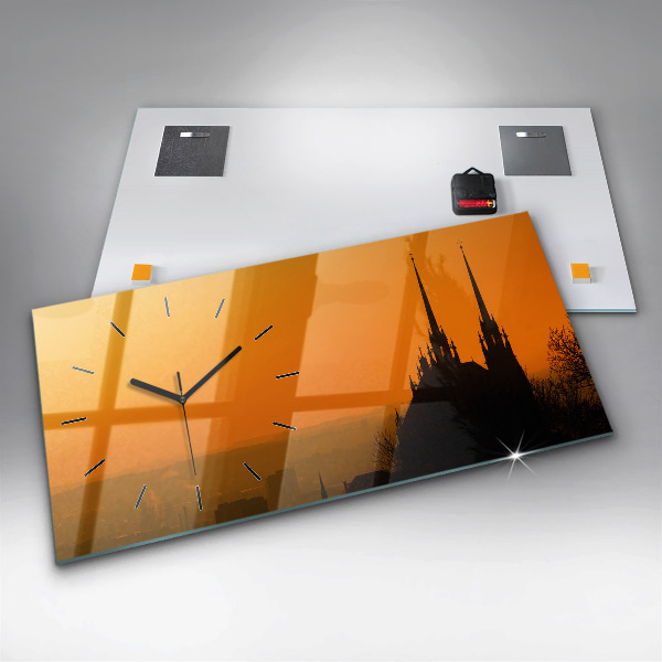 Reloj horizontal Vista de la catedral de Brno