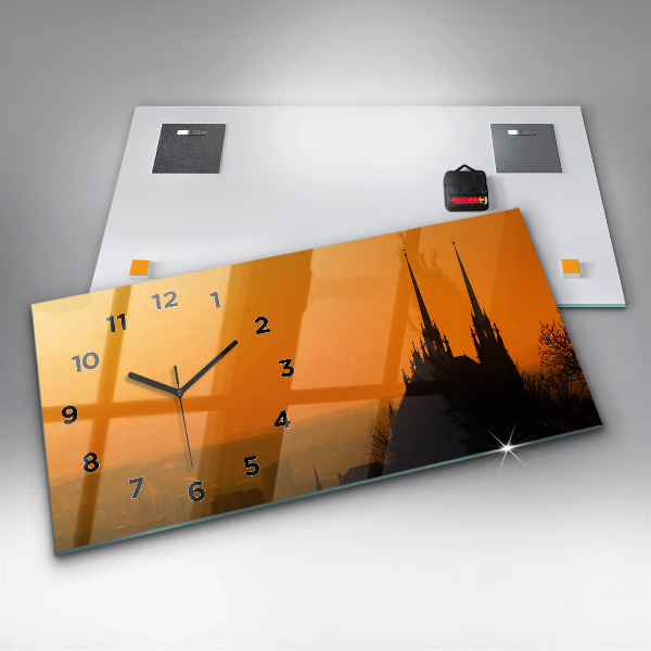 Reloj horizontal Vista de la catedral de Brno