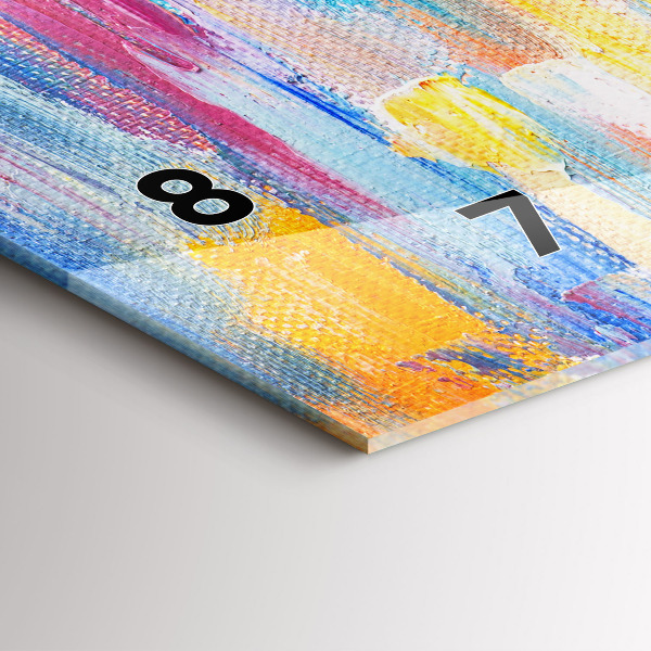 Reloj horizontal Pareja bajo la lluvia