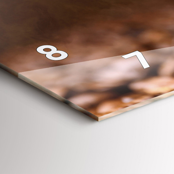 Reloj horizontal Granos de café