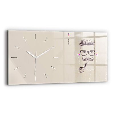 Reloj horizontal Hombre con pipa