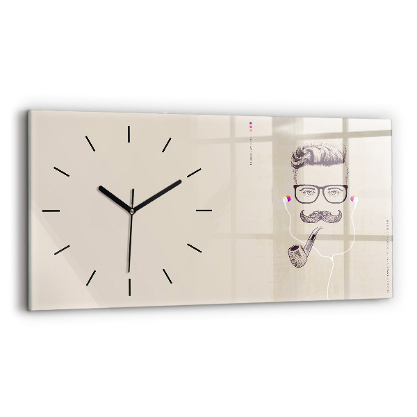 Reloj horizontal Hombre con pipa