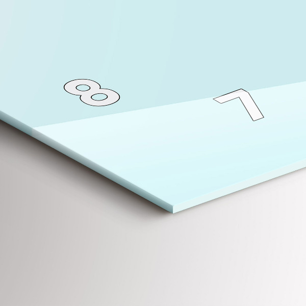 Reloj de cristal horizontal Divertido gato con gafas