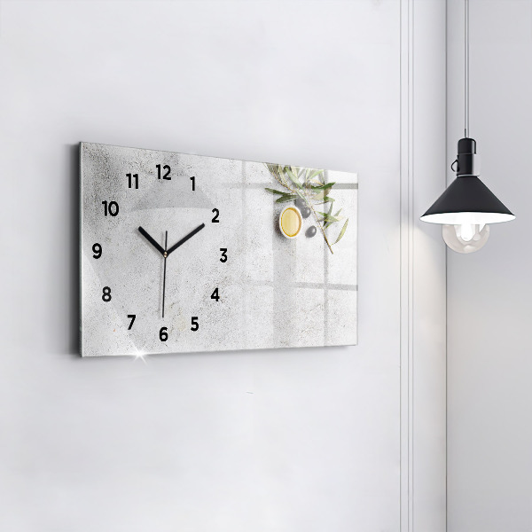 Reloj horizontal Aceitunas minimalistas