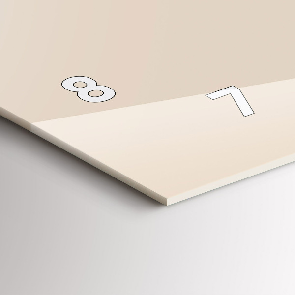 Reloj de cristal horizontal Cabeza de lobo