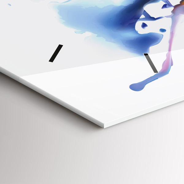 Reloj horizontal León acuarela