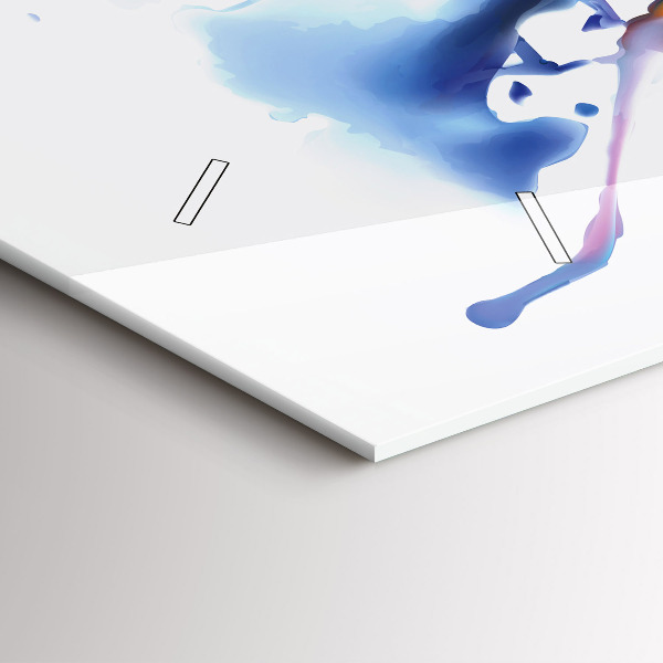 Reloj horizontal León acuarela