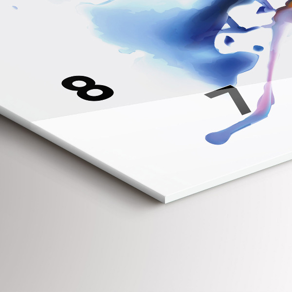 Reloj horizontal León acuarela