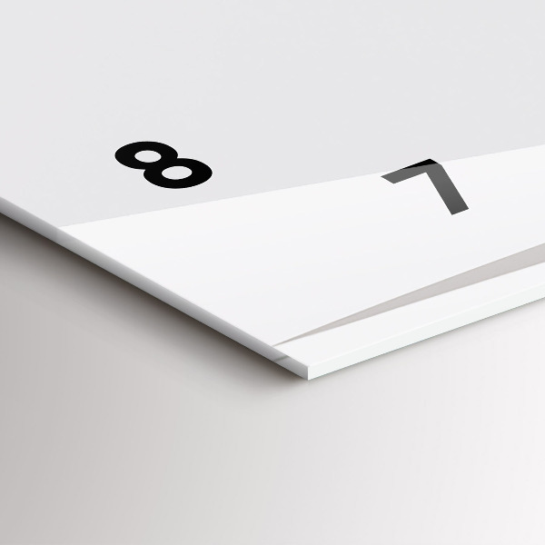 Reloj horizontal Hojas abstractas