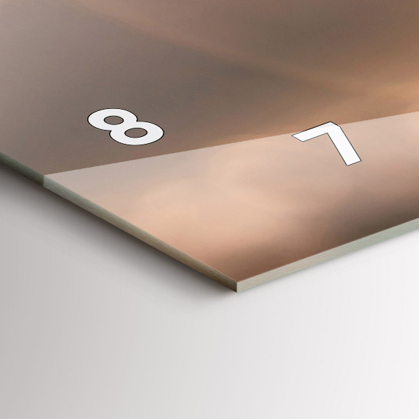 Reloj de cristal horizontal Coche de vacaciones