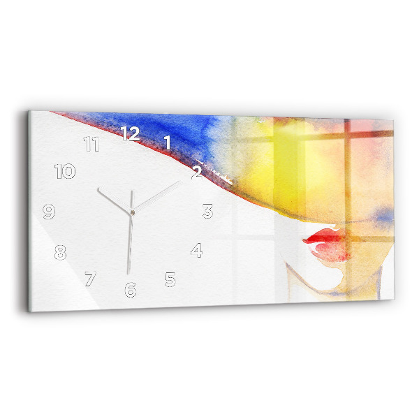 Reloj horizontal Mujer con sombrero