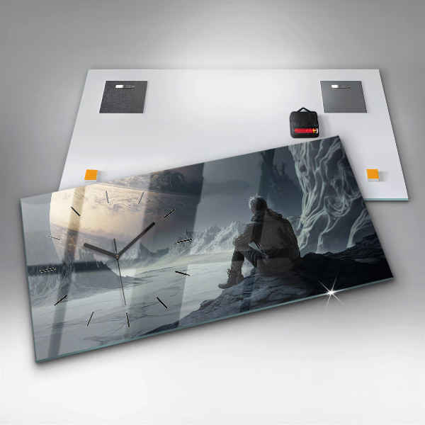 Reloj de cristal horizontal Planeta Cosmos masculino