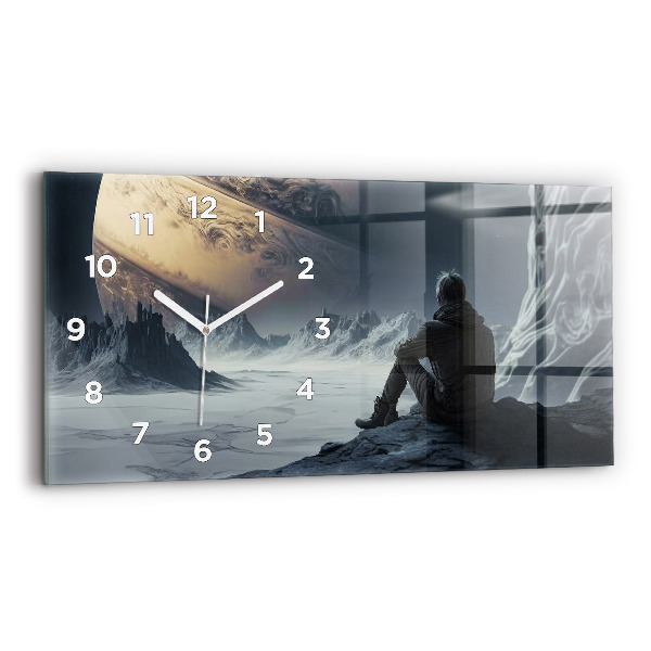 Reloj de cristal horizontal Planeta Cosmos masculino