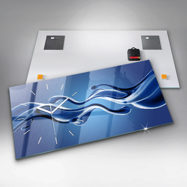 Reloj horizontal Abstracto líquido