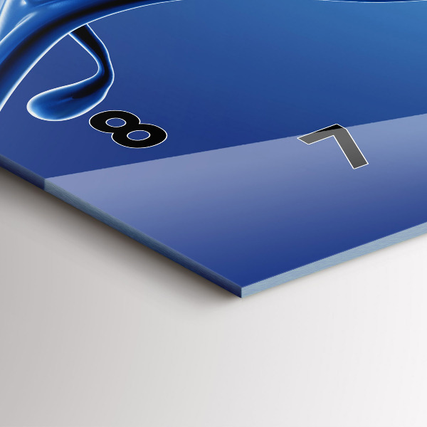 Reloj horizontal Abstracto líquido