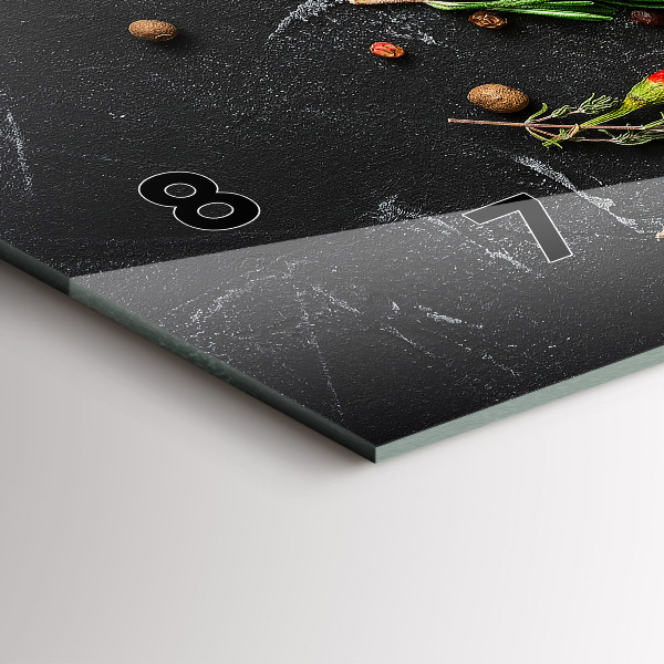 Reloj horizontal Especias en la encimera