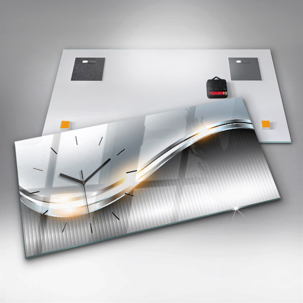 Reloj horizontal Abstracción metálica