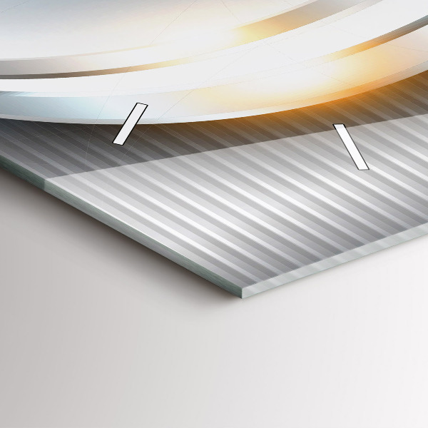 Reloj horizontal Abstracción metálica