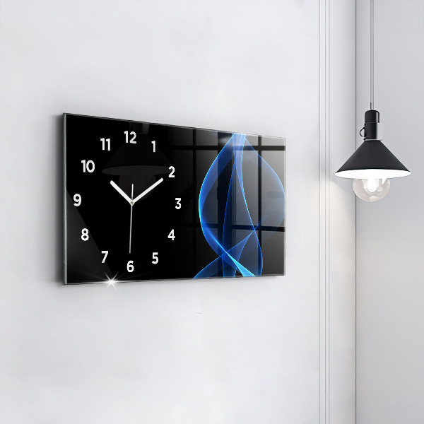 Reloj horizontal Líneas azules