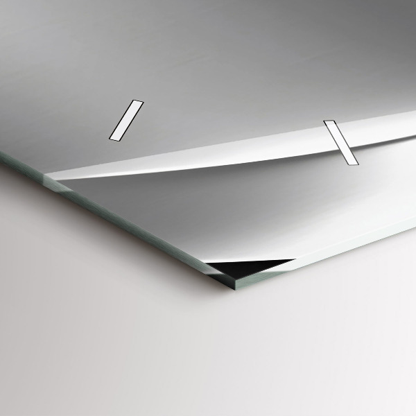 Reloj horizontal Abstracción plateada