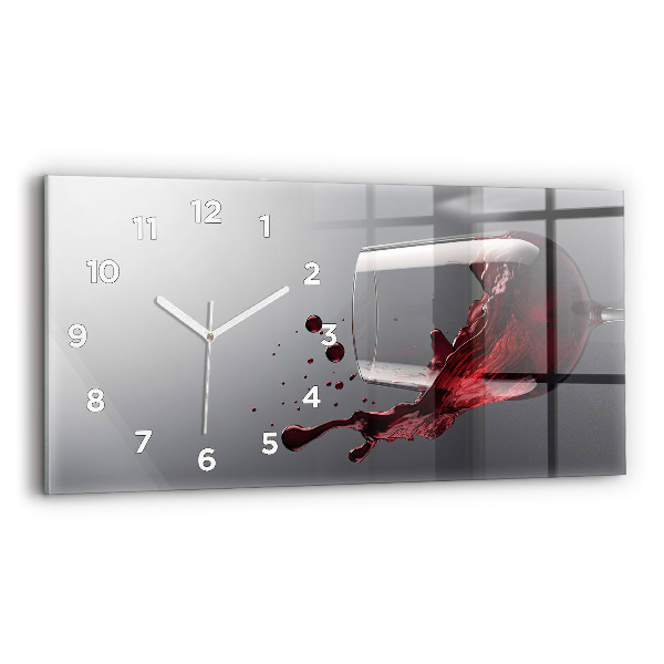 Reloj de cristal horizontal Lámpara de vino tinto