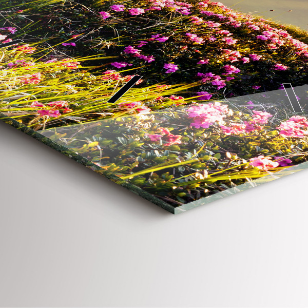 Reloj de pared cuadrado Paisaje de montaña