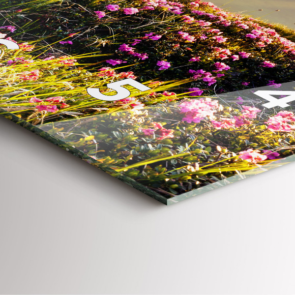 Reloj de pared cuadrado Paisaje de montaña