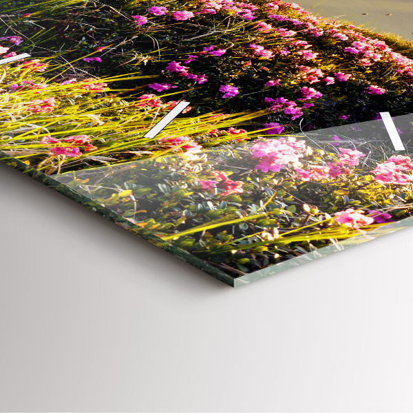 Reloj de pared cuadrado Paisaje de montaña