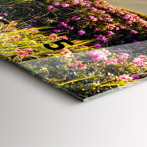 Reloj de pared cuadrado Paisaje de montaña