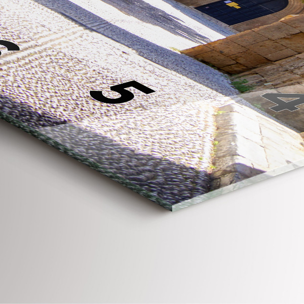 Reloj de pared cuadrado Pintoresca calle de Rodas